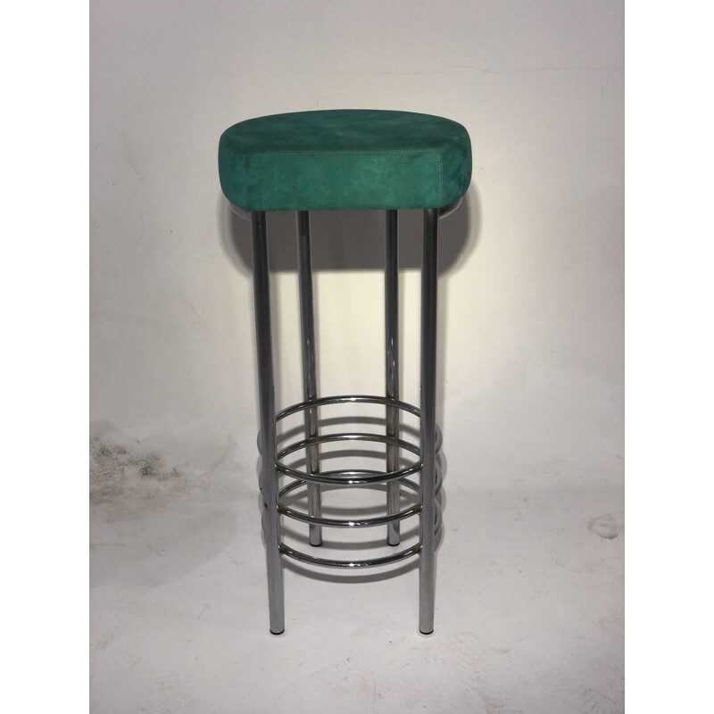 Vintage fabric stool 1990s