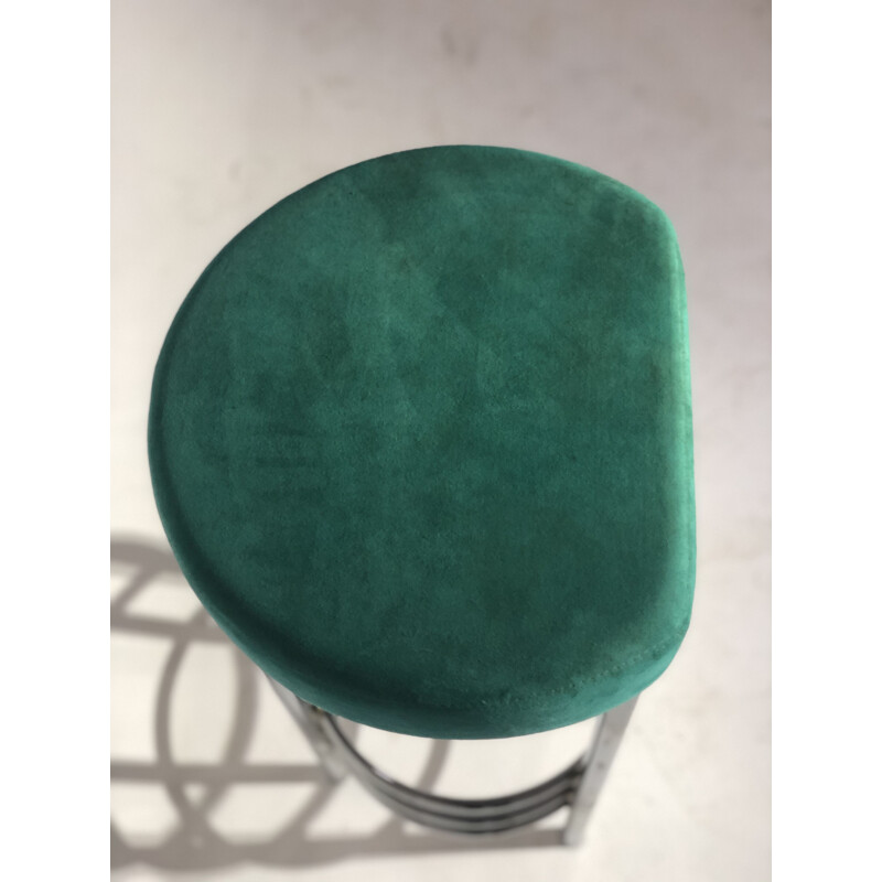 Vintage fabric stool 1990s