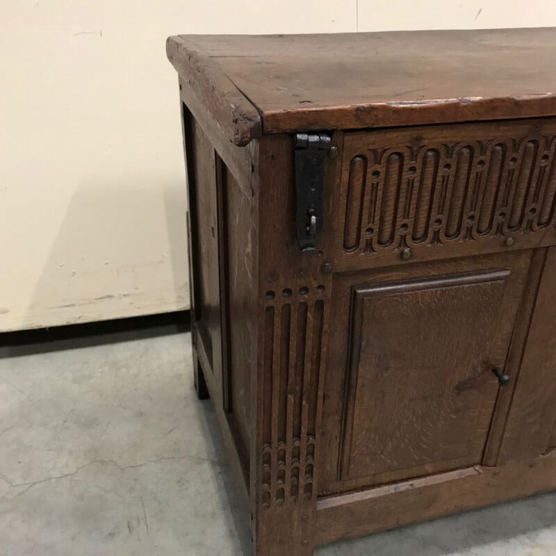 Vintage Renaissance oak chest