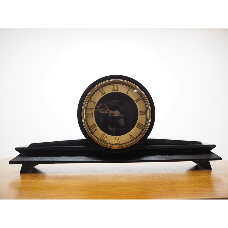 Horloge vintage de cheminée Art Déco 1930