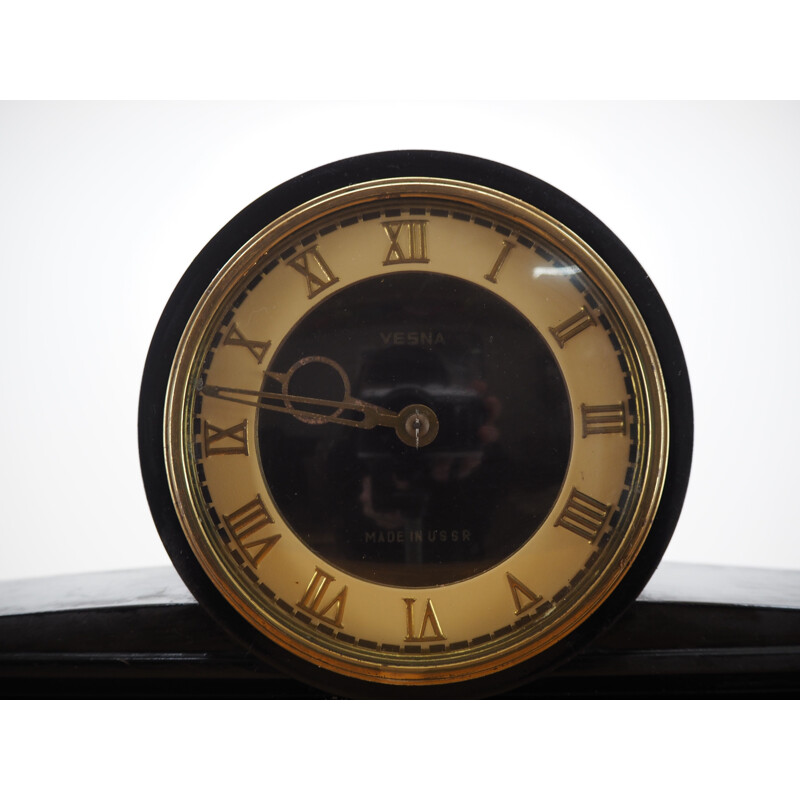 Horloge vintage de cheminée Art Déco 1930