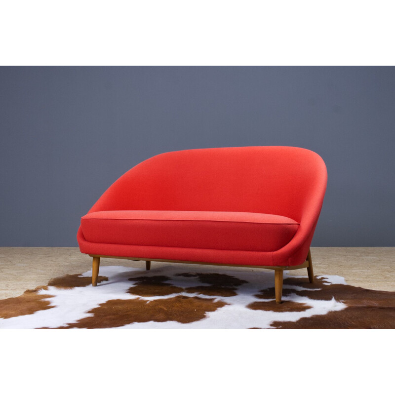 Vintage Theo Ruth 115 sofa by Artifort in red Netherlands