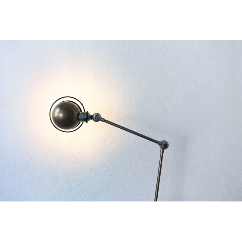 Vintage articulated floor lamp by Jean-Louis Domecq for Jieldé 1950