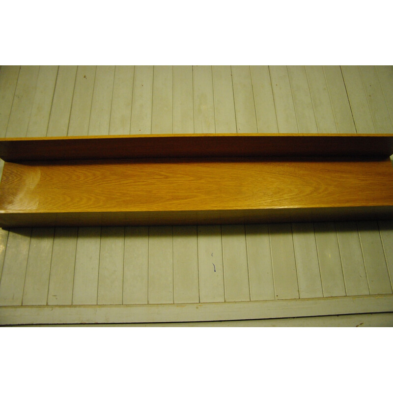 Large vintage oak shelf by Walter Wirz for Wilhem Renz 1960