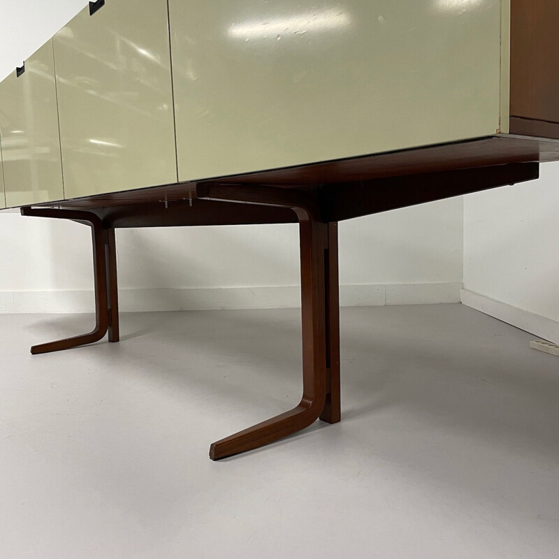 Vintage teak en wit gelakt dressoir van Cees Braakman voor Pastoe, 1960