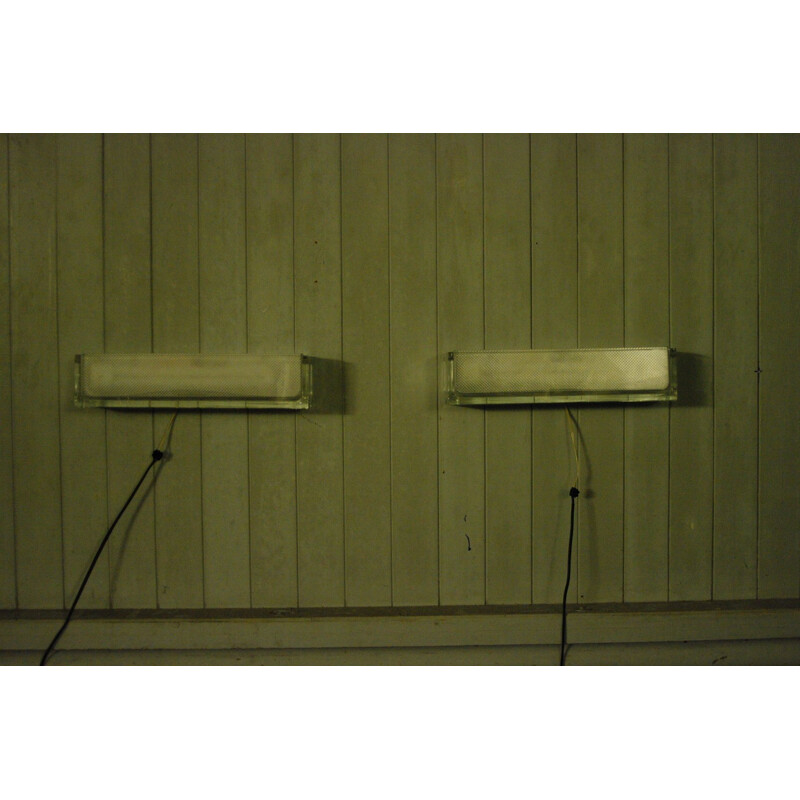 Pair of Ontheroks sconces by Achille Castiglioni for Flos Italy 1980