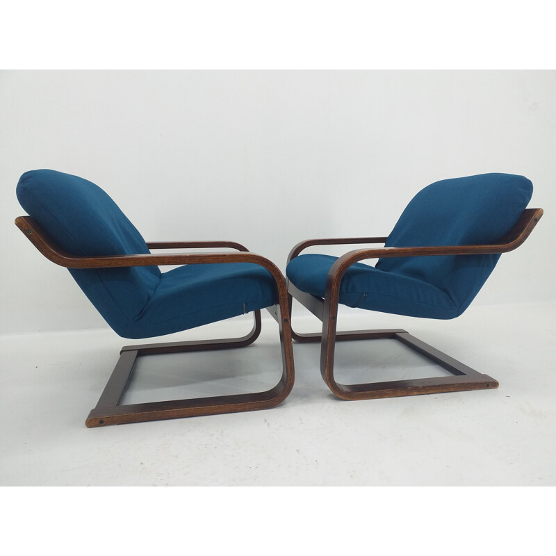 Paar vintage lounge stoelen Westnofa Noorwegen 1970
