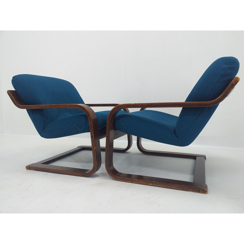 Paar vintage lounge stoelen Westnofa Noorwegen 1970