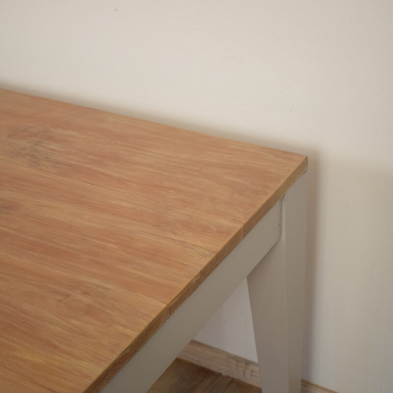 German dining table in olive wood - 1980s