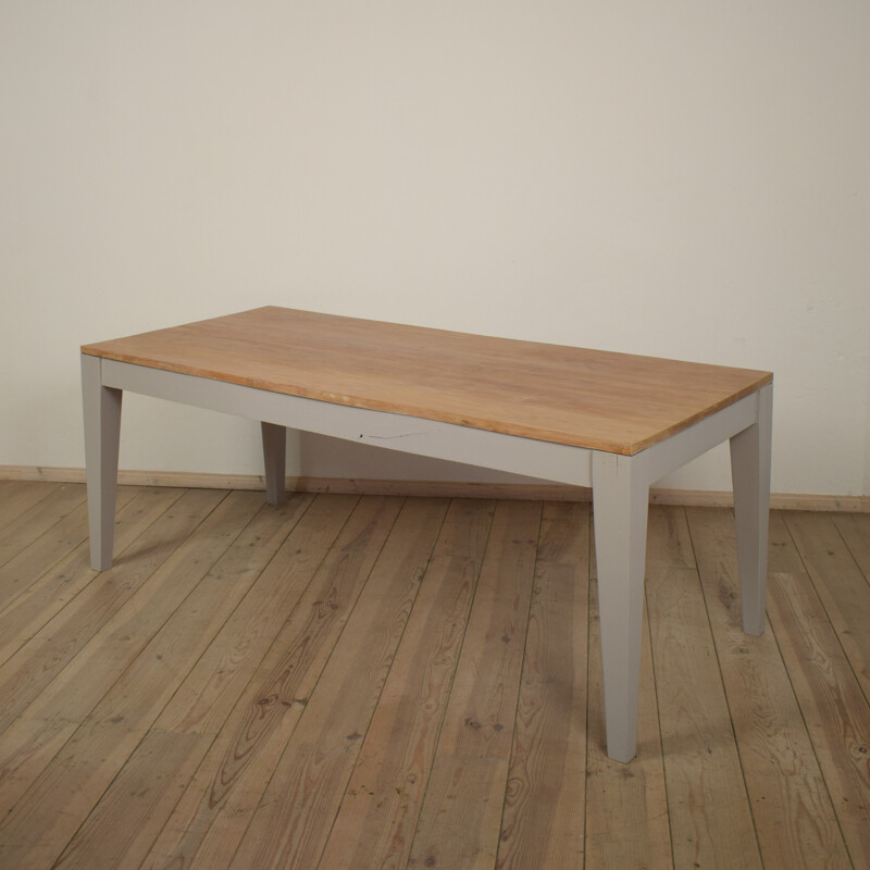 German dining table in olive wood - 1980s