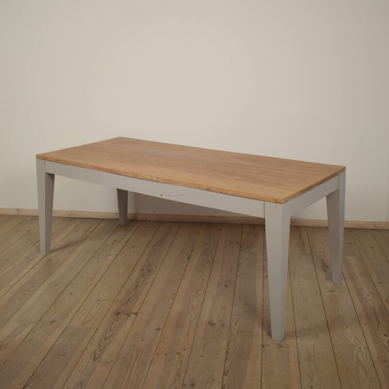 Table à repas allemande en bois d'olive - 1980  