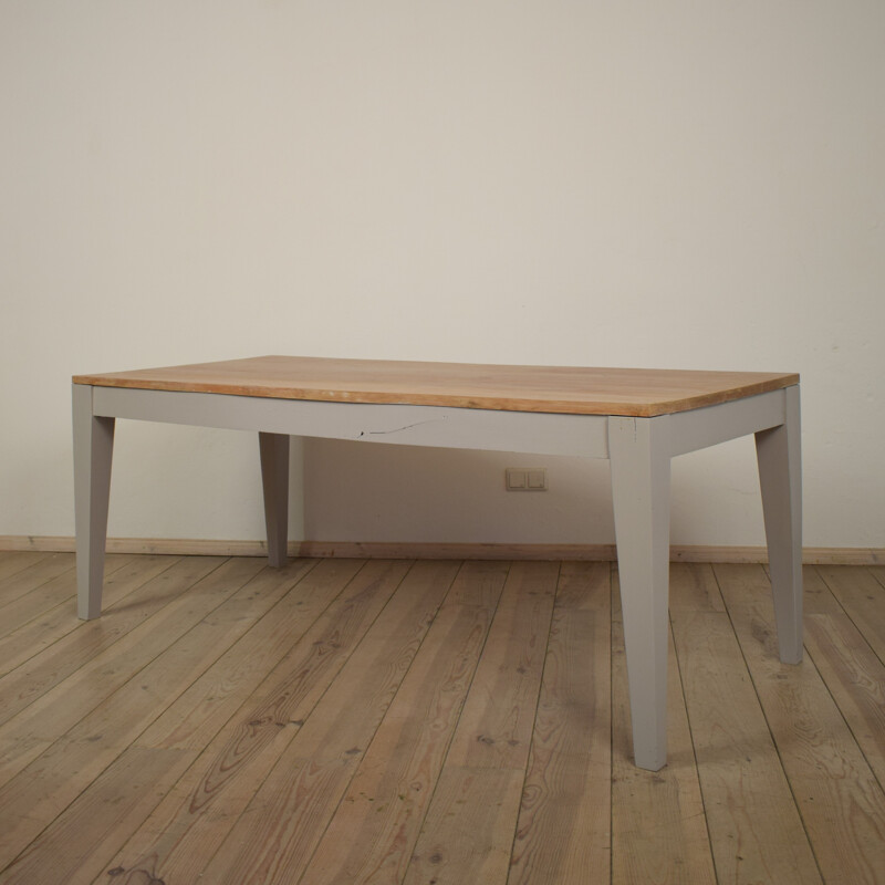 German dining table in olive wood - 1980s