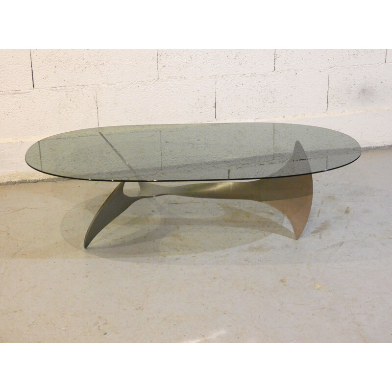 Vintage coffee table by Paul Le Geard by Dom 1970s