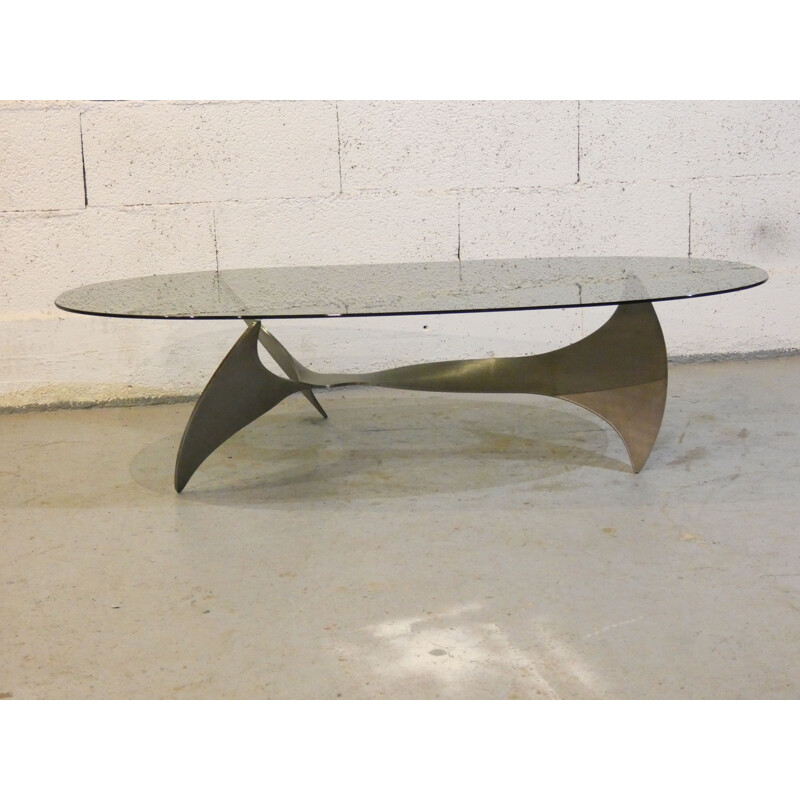 Vintage coffee table by Paul Le Geard by Dom 1970s