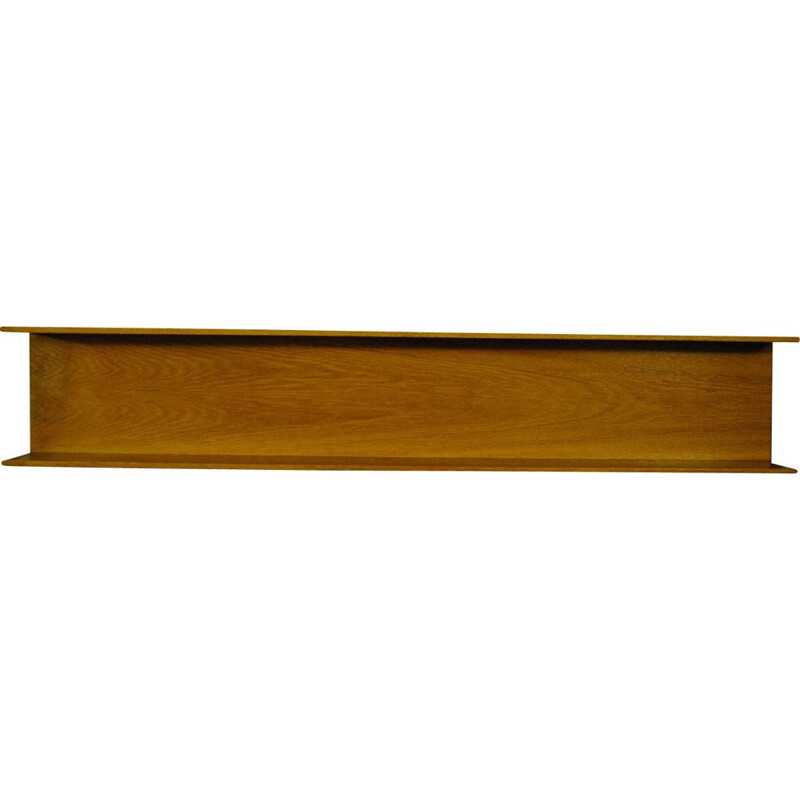 Large vintage oak shelf by Walter Wirz for Wilhem Renz 1960