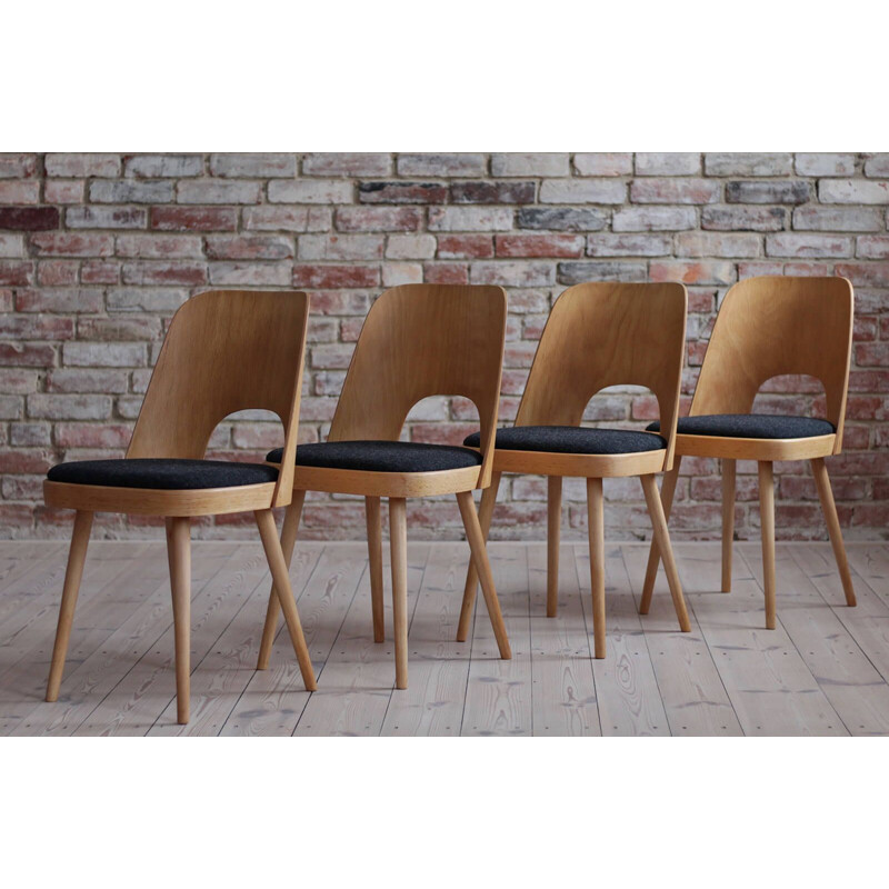 Lot de 8 chaises vinage par Oswald Haerdtl 1950