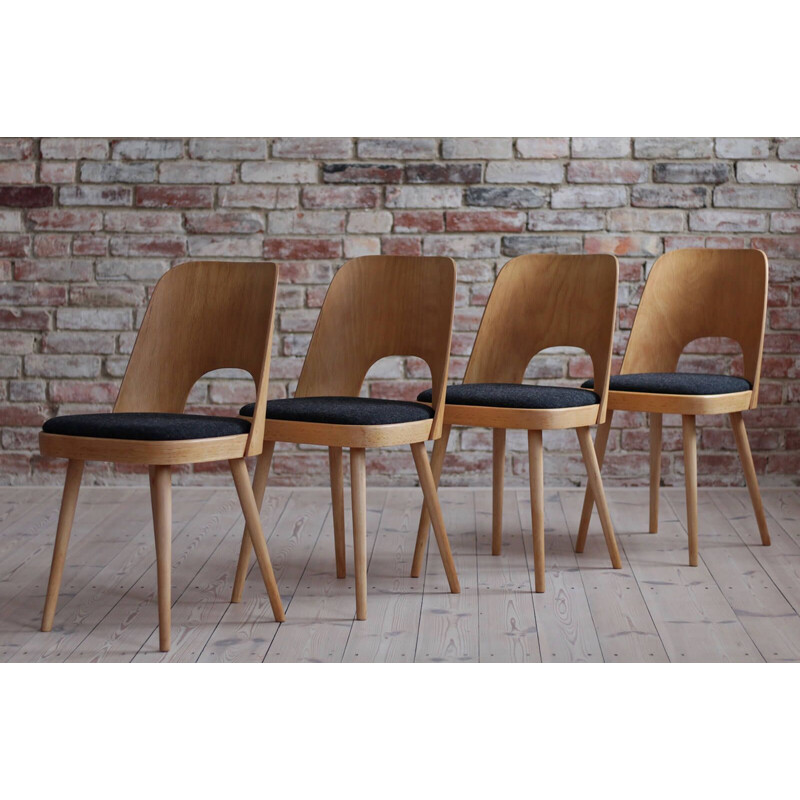 Set of 8 vintage dining Chairs by Oswald Haerdtl 1950s