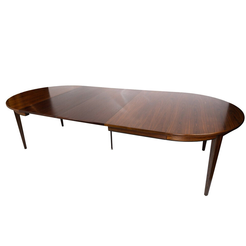 Mesa de comedor vintage de palisandro de Omann Junior 1960