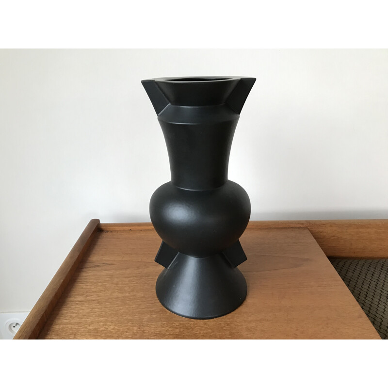 Vase vinage en céramique par Claude Dumas 1980