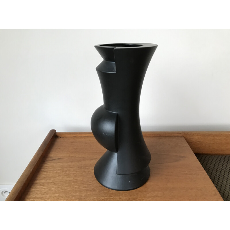 Vintage Ceramic wine vase by Claude Dumas 1980s