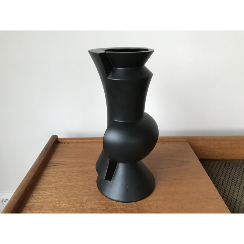 Vintage Ceramic wine vase by Claude Dumas 1980s