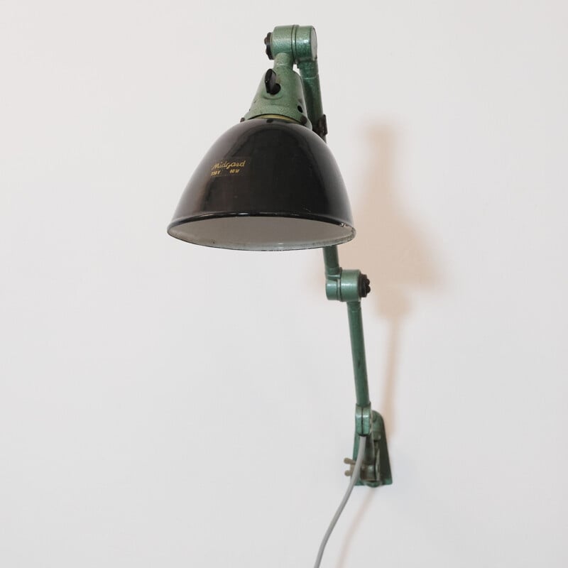 Lampe d'atelier vintage Midgard par Curt Fisher 1930