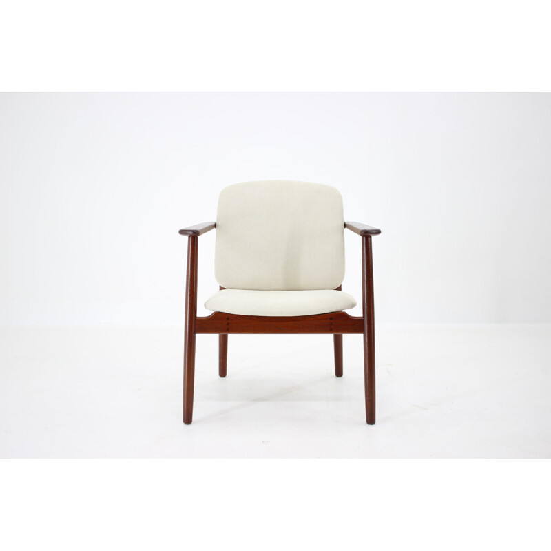 Vintage Teakholz Sessel von Borge Mogensen für Soborg Mobelfabrik Dänemark 1960