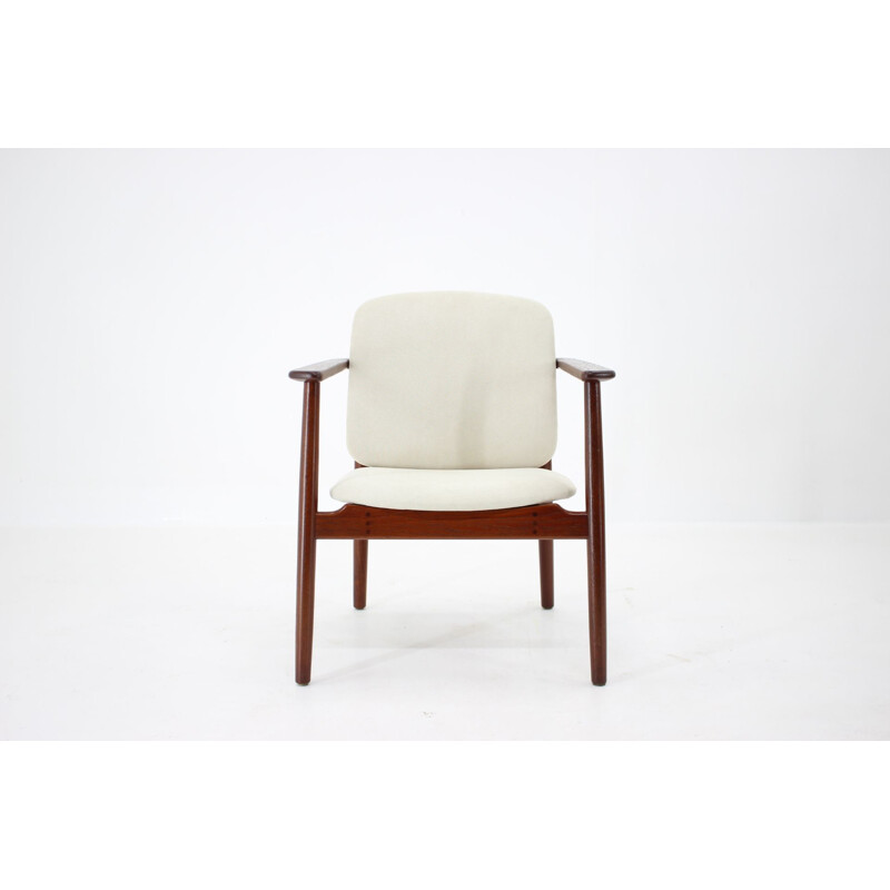 Vintage teak armchair by Borge Mogensen for Soborg Mobelfabrik Denmark 1960 