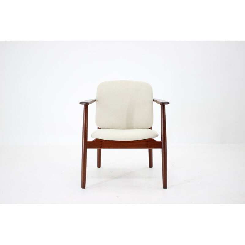 Vintage teak armchair by Borge Mogensen for Soborg Mobelfabrik Denmark 1960 