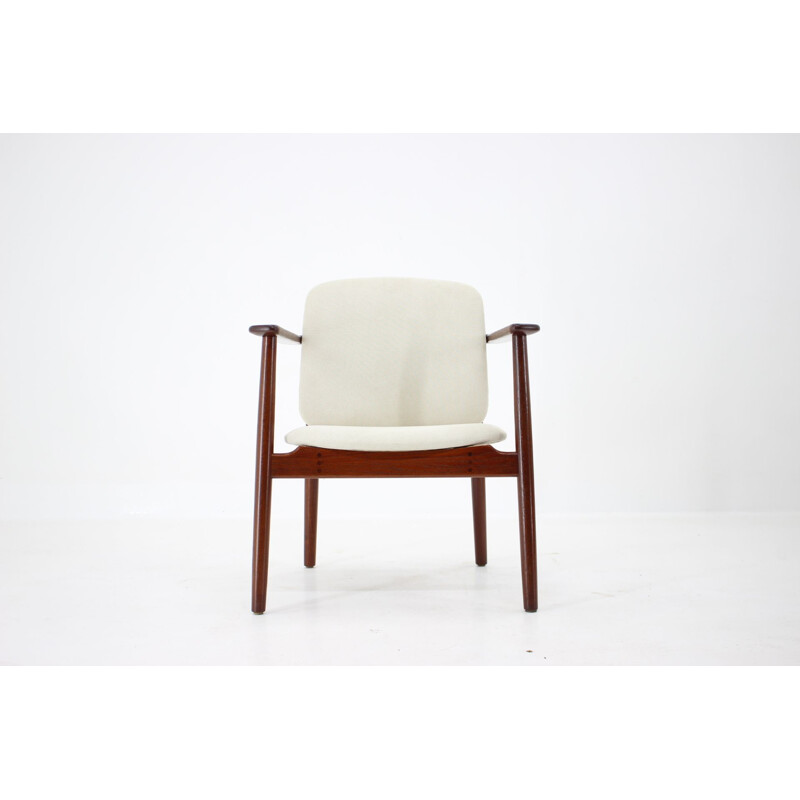 Vintage teak armchair by Borge Mogensen for Soborg Mobelfabrik Denmark 1960 