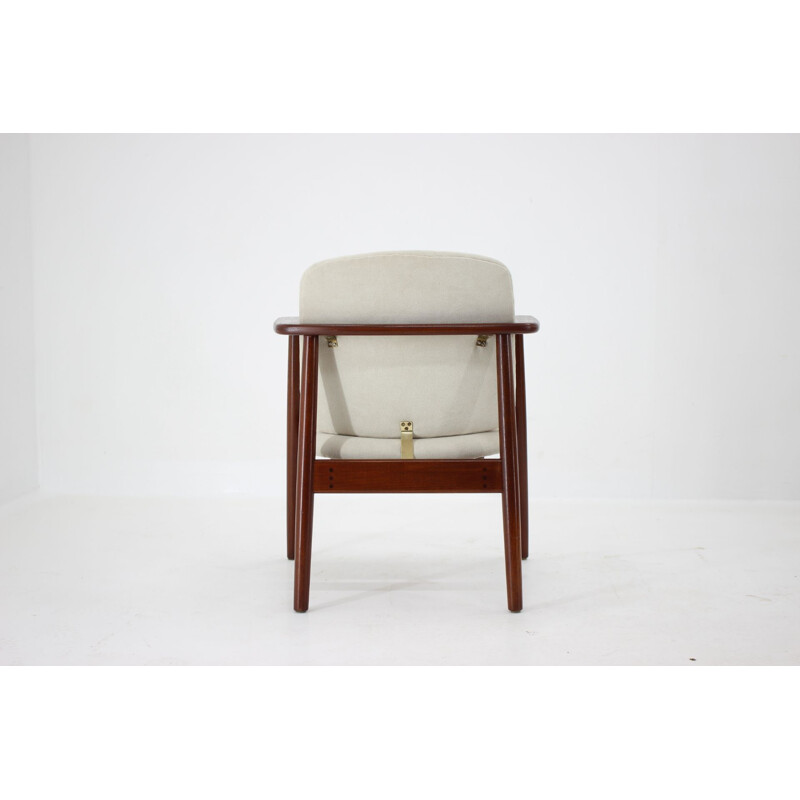 Fauteuil vintage en teck de Borge Mogensen pour Soborg Mobelfabrik Danemark 1960 