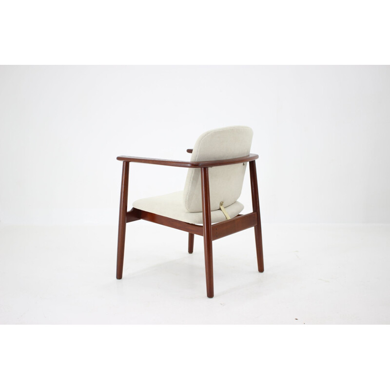 Vintage teak armchair by Borge Mogensen for Soborg Mobelfabrik Denmark 1960 