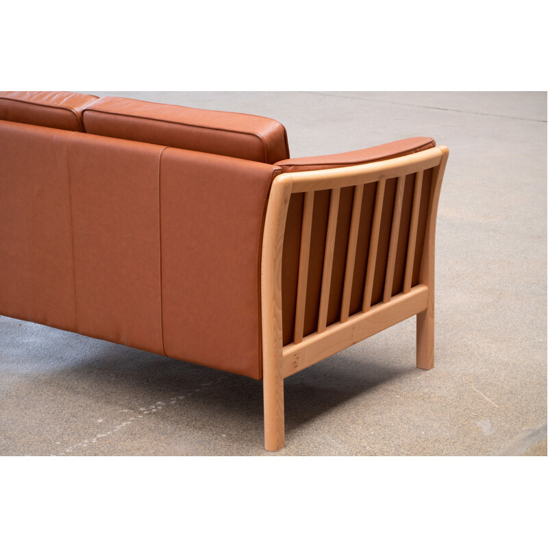 Sofa vinage en cuir, Danois 1960