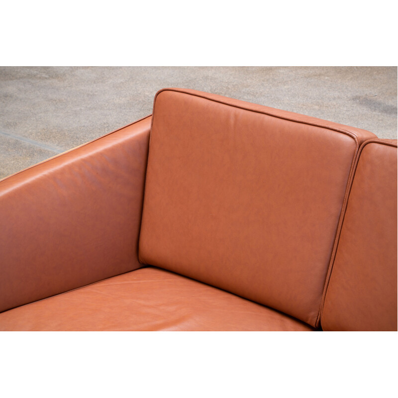 Vintage leather sofa Danish 1960s