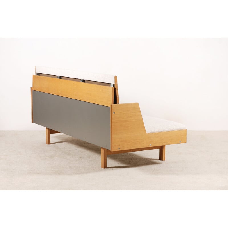 Sofá cama vintage de roble GE-258 de Hans J. Wegner para Getama 1960