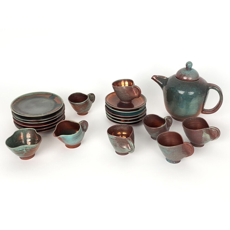 Vintage Art Deco ceramic tea set Art Deco by Arnulf Holl 1930