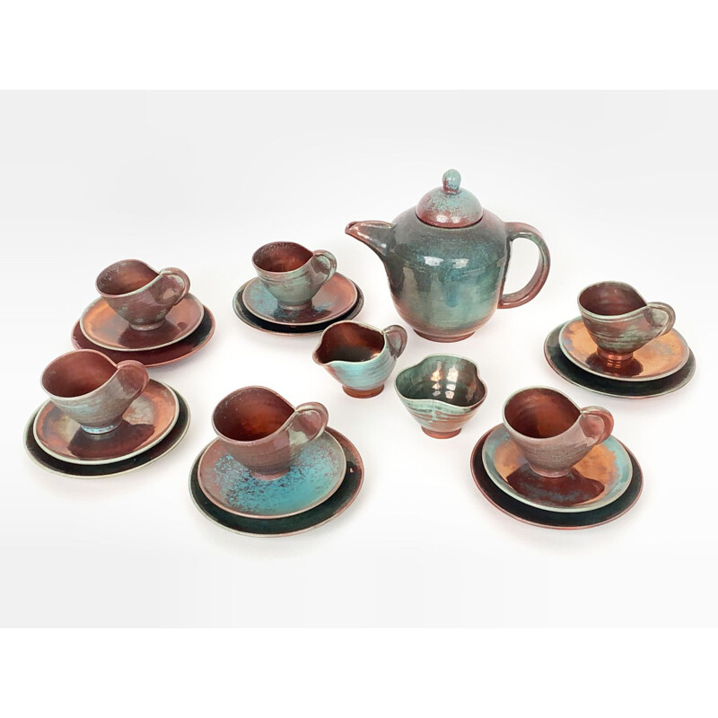 Vintage Art Deco ceramic tea set Art Deco by Arnulf Holl 1930