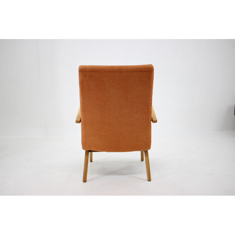 Fauteuil vintage en hêtre de Thonet, Ton, Tchécoslovaquie 1960