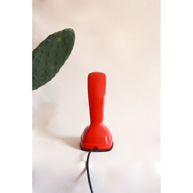 Vintage red Cobra or Ericofon phone by Ralph Lysells and Hugo Blomberg for Ericsson, Sweden 1956