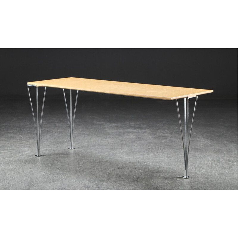 Vintage rectangular coffee table by Piet Hein & Bruno Mathsson 