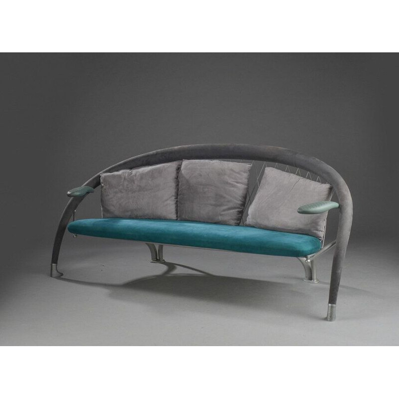 Vintage 3 seater sofa by Andrea Branzi for Cassina, Italy