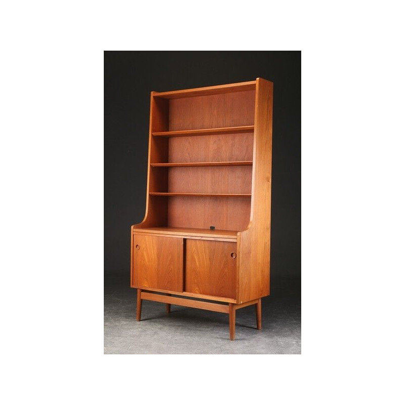 Vintage teak bookcase by Johannes Sorth for Nexo Mobelfabrik, 1960