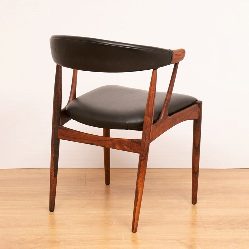 Fauteuil vintage BA113 en palissandre par Johannes Andersen pour Andersen Mobelfabrik, Danemark 1960