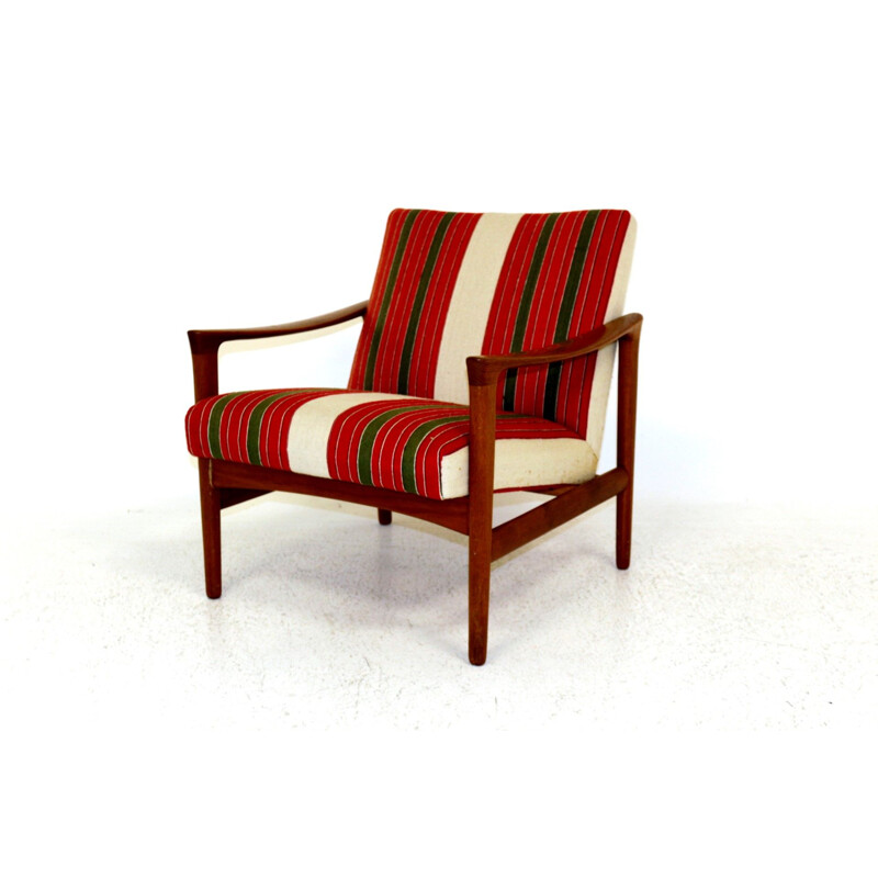 Vintage oak armchair, Sweden 1960