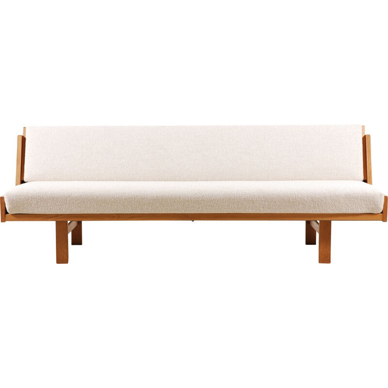 Vintage oak sofa bed GE-258 by Hans J. Wegner for Getama 1960