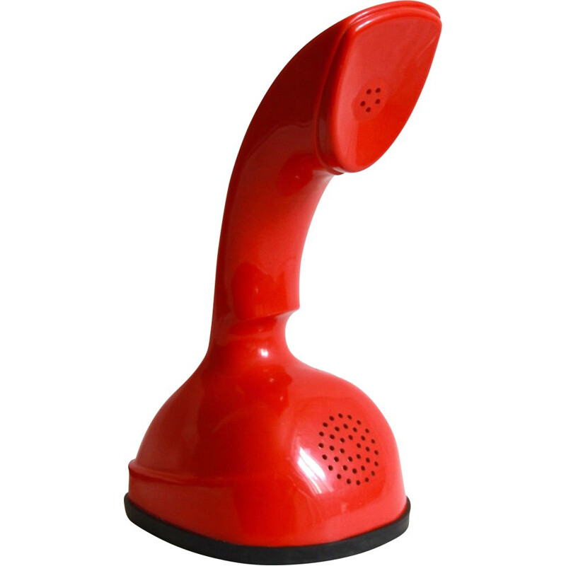 Téléphone vintage Cobra ou Ericofon rouge de Ralph Lysells et Hugo Blomberg pour Ericsson, Suède 1956