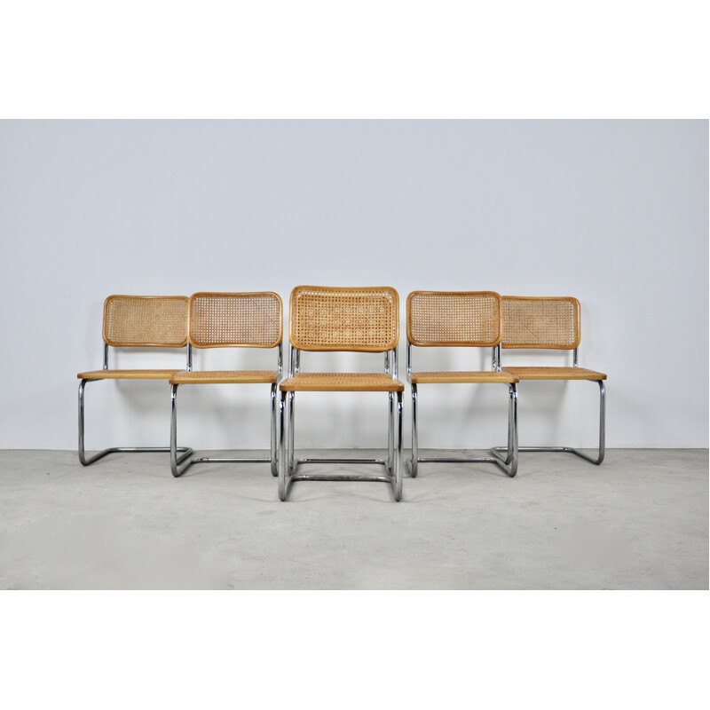 Set of 6 vintage B32 chairs by Marcel Breuer