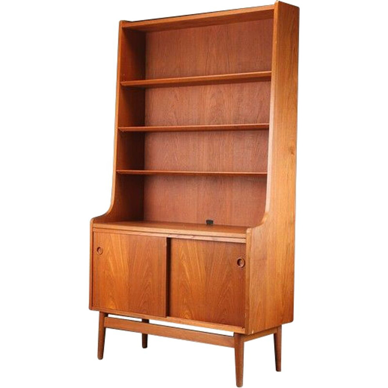 Vintage teak bookcase by Johannes Sorth for Nexo Mobelfabrik, 1960