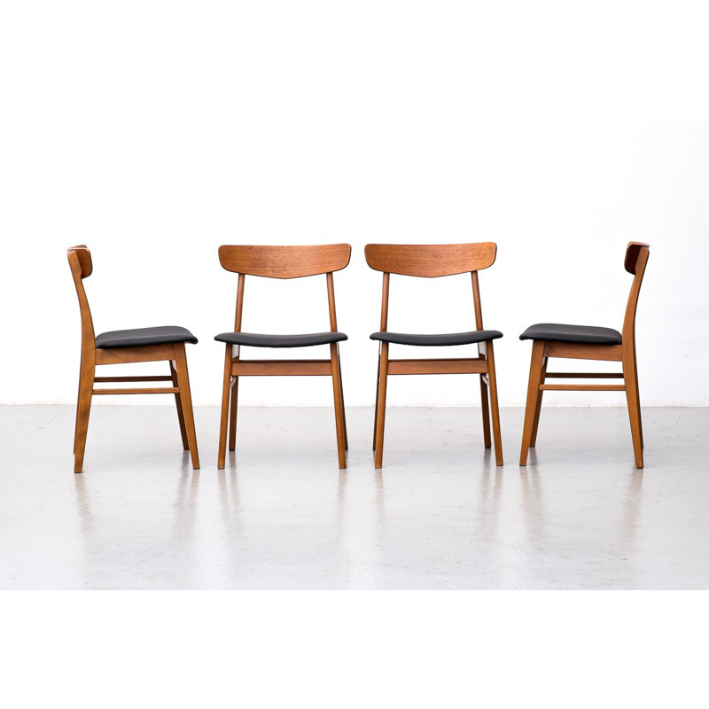 Lot de 4 chaises vintage de Farstrup Stole Fabrik 1960