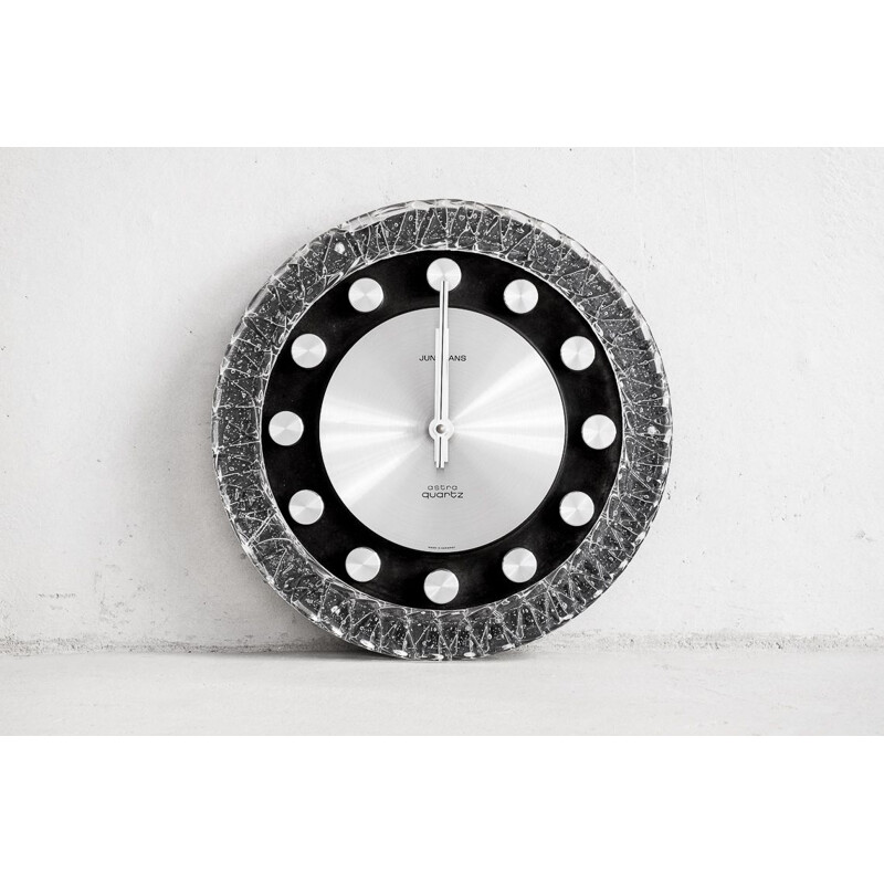 Vintage Astra quartz wall clock by Junghans 1970s